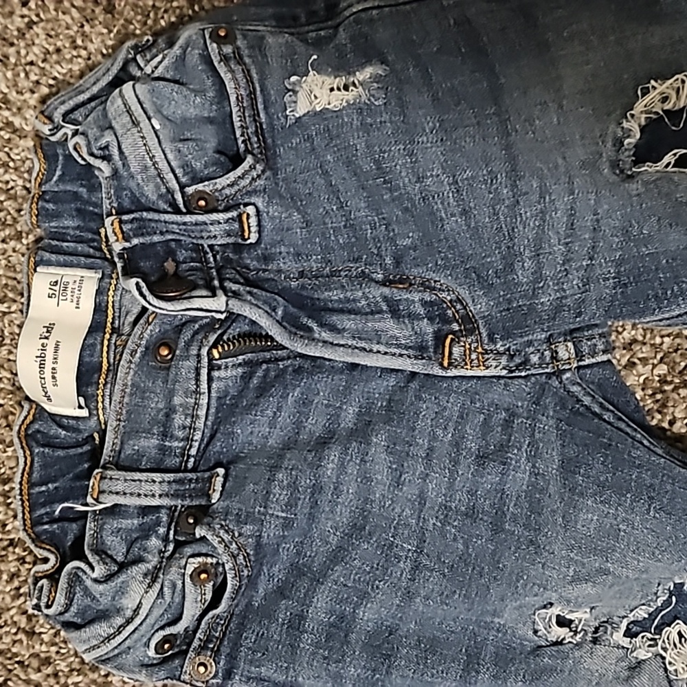 abercrombie kids super skinny jeans 5/6 boys